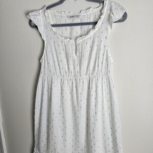 Old Navy White and Gold Women's Dress